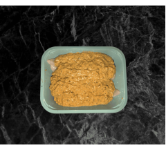 Oven ready chicken fillets covered in a peppercorn sauce